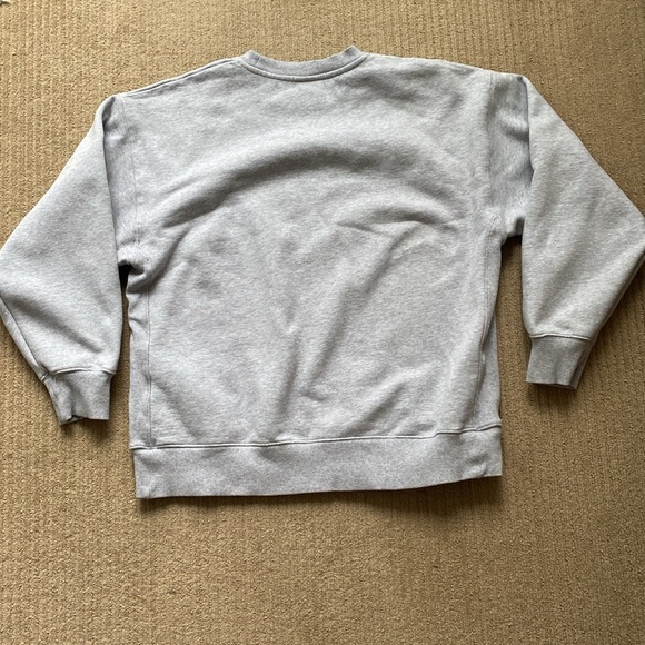 TNA Cozy Fleece Boyfriend Crewneck, light grey, L - Picture 2 of 9